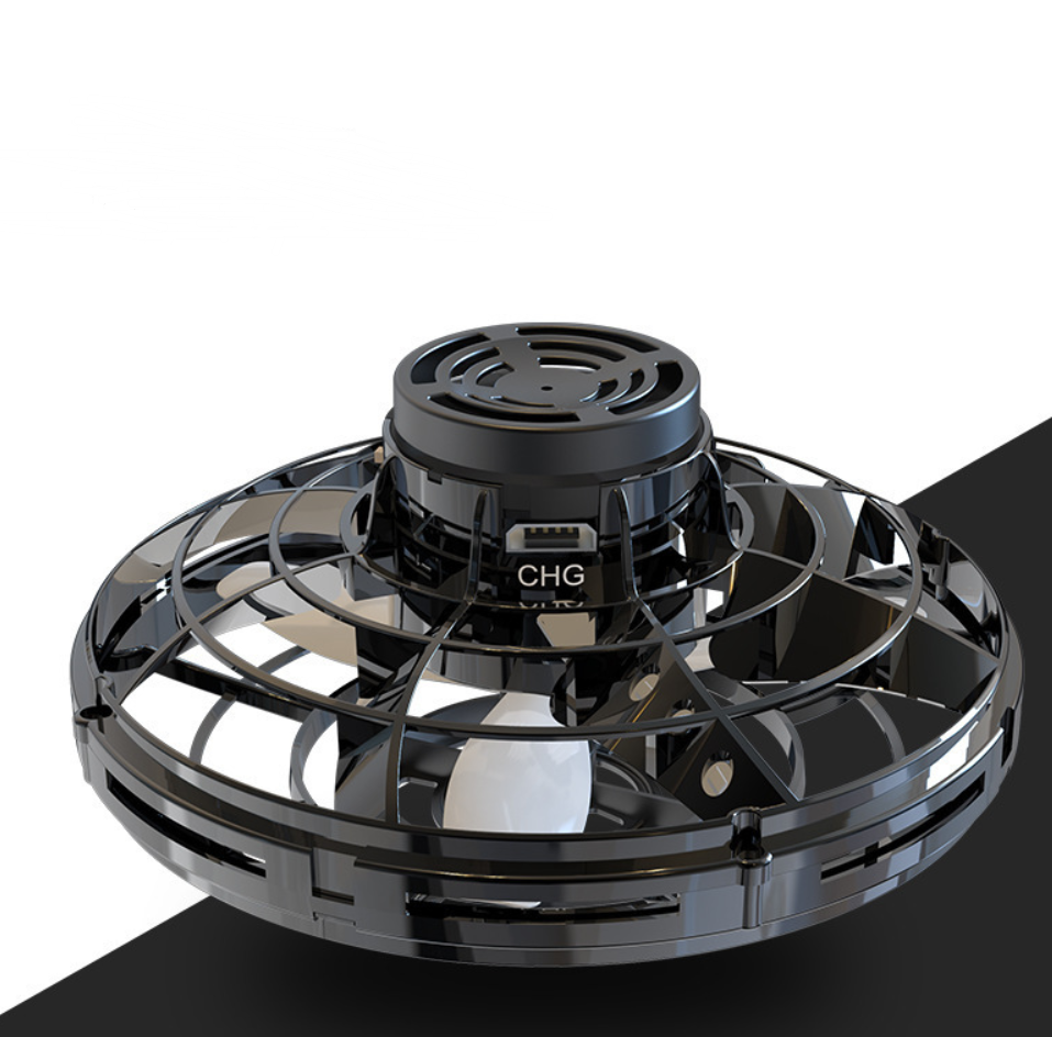 Light-up spinner ball flying back to a hand