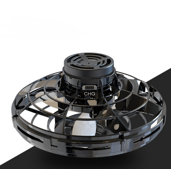 Light-up spinner ball flying back to a hand