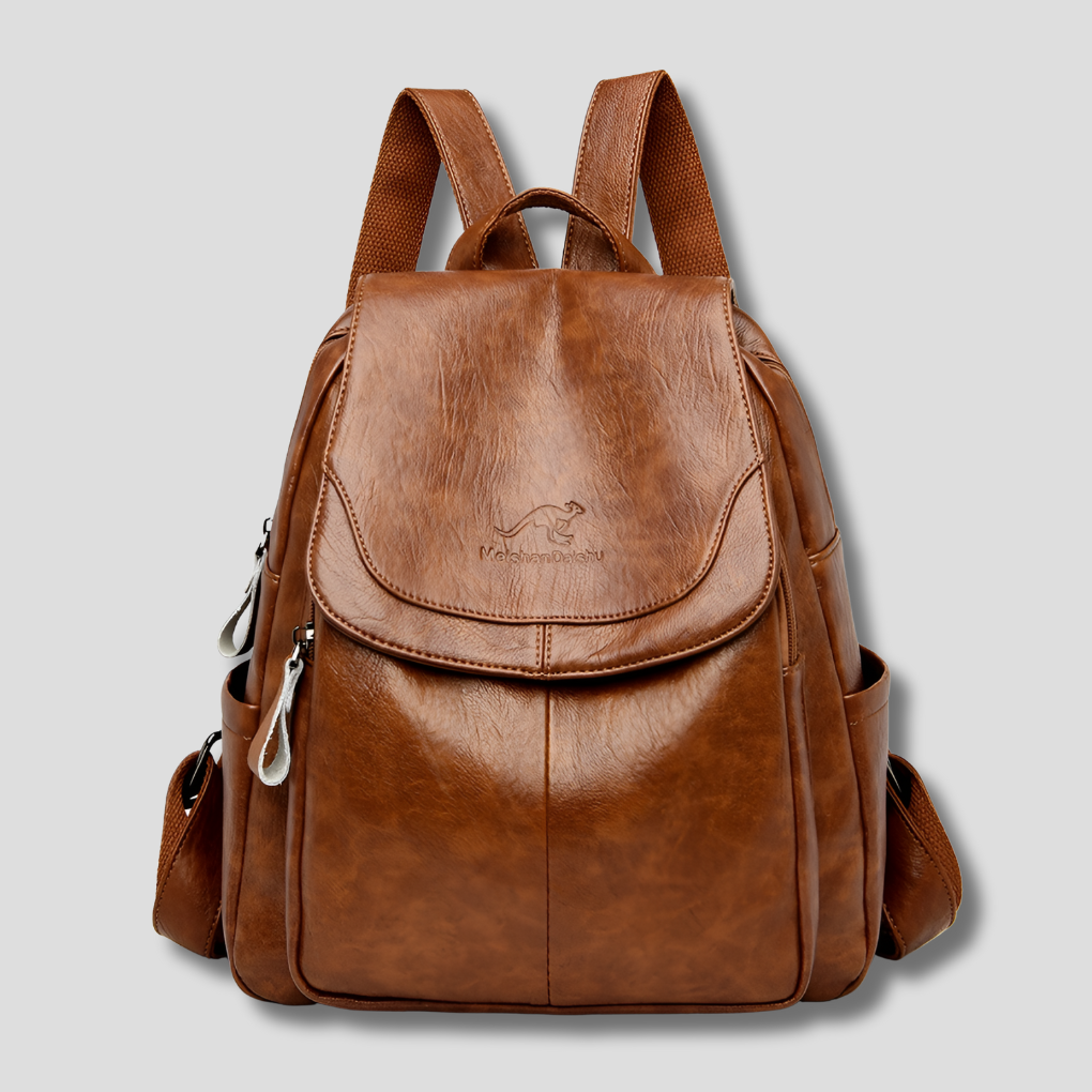 Havenholt Embossed Anti-Theft Backpack with Back Zip