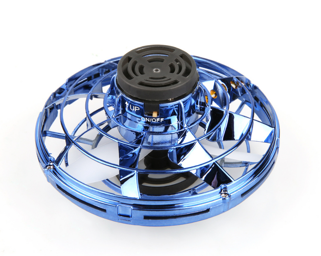 Light-up spinner ball flying back to a hand