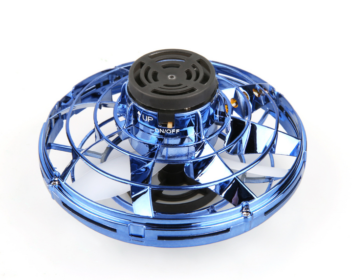 Light-up spinner ball flying back to a hand