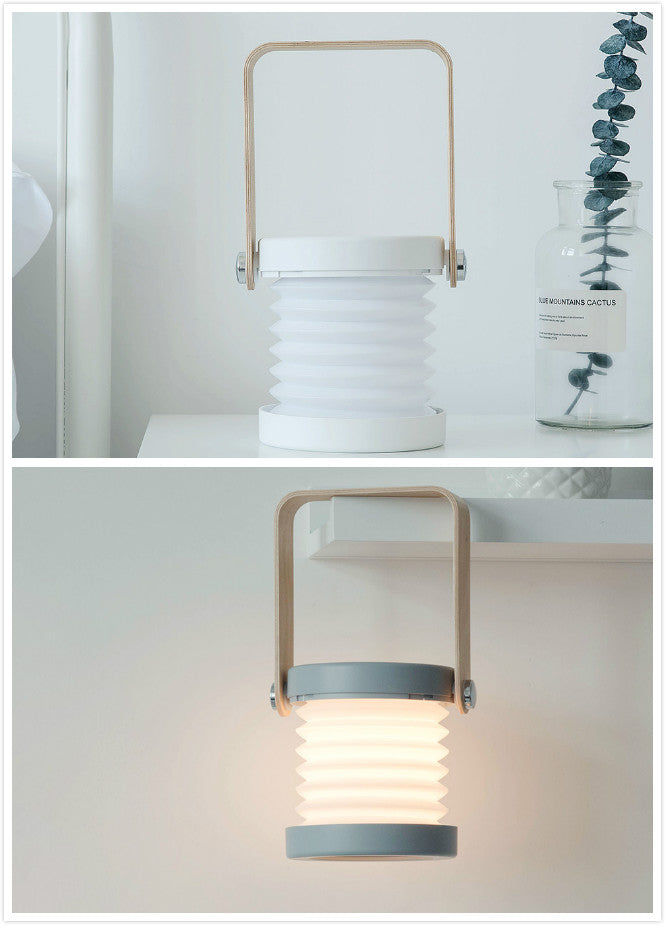 Foldable Touch Dimmable LED Lantern, USB Rechargeable Night Light