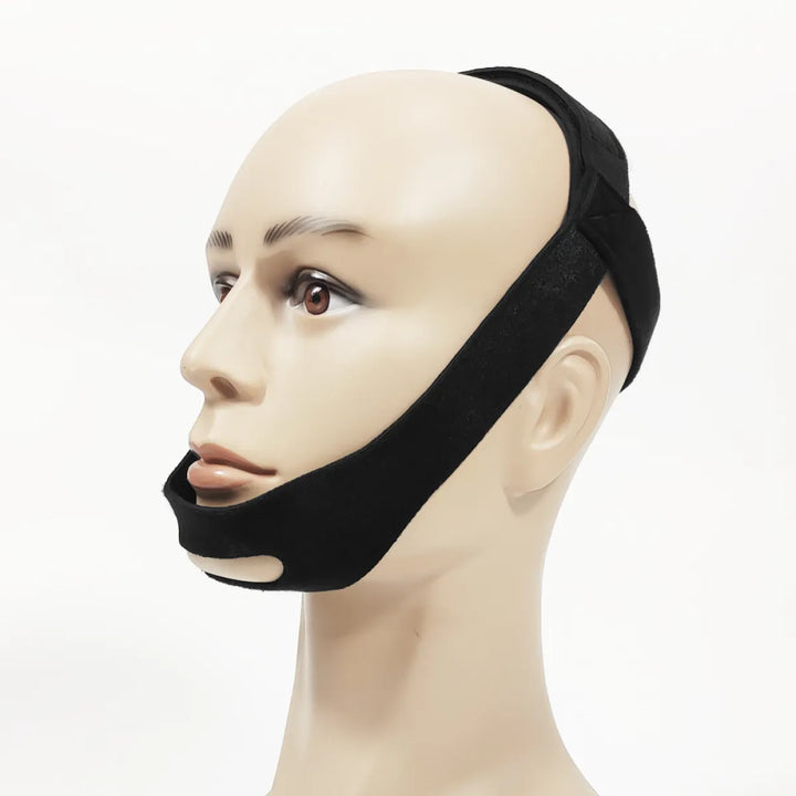 Adjustable Sleep Chin Strap, Breathable Chin Support Strap for Comfortable Overnight Wear