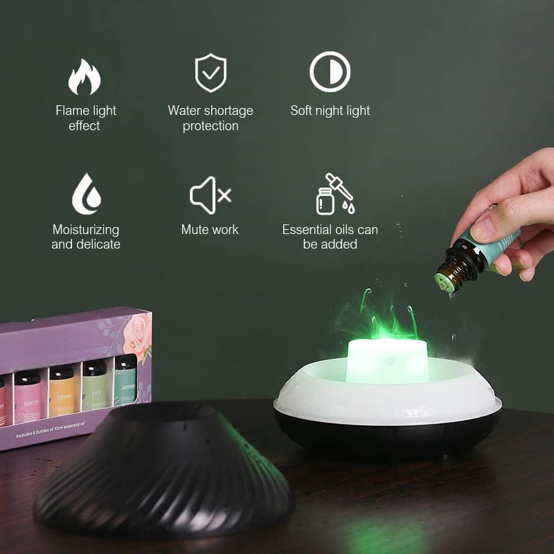 Havenholt Ultrasonic Essential Oil Diffuser with Flame Effect