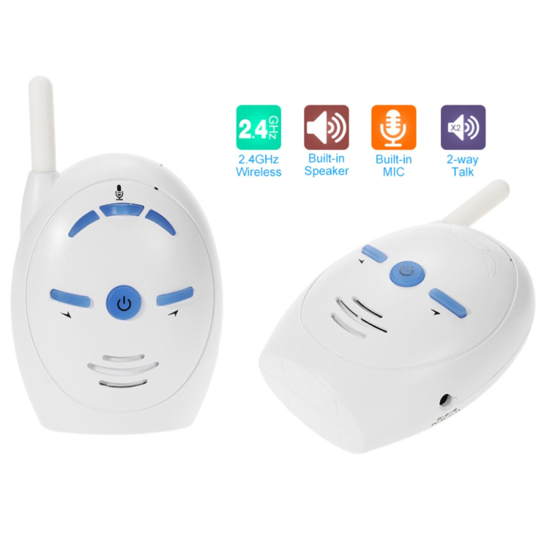 Audio Baby Monitor with High Sensitivity Microphone and Wireless Range Coverage