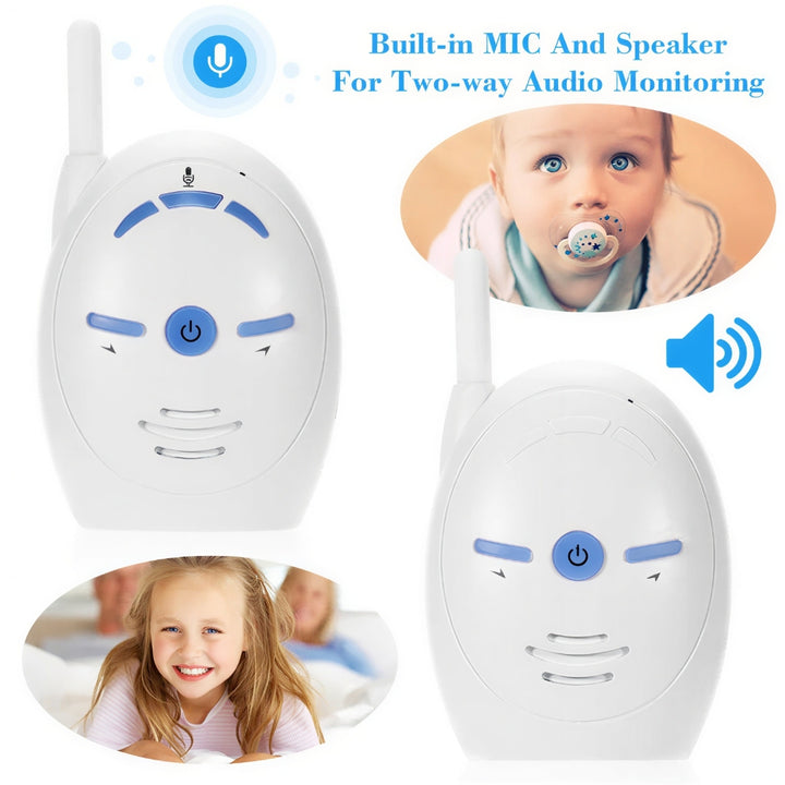 Audio Baby Monitor with High Sensitivity Microphone and Wireless Range Coverage