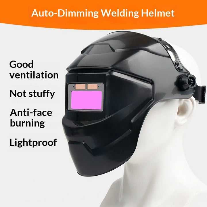 Auto Darkening Welding Mask with Head Lamp