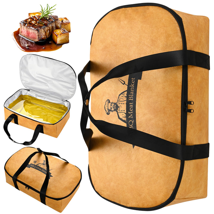 BBQ Meat Resting Blanket with Insulated Design and Carry Handle