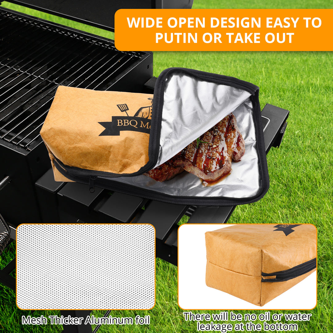 BBQ Meat Resting Blanket with Insulated Design and Carry Handle