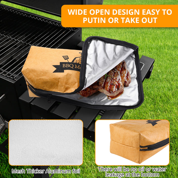 BBQ Meat Resting Blanket with Insulated Design and Carry Handle