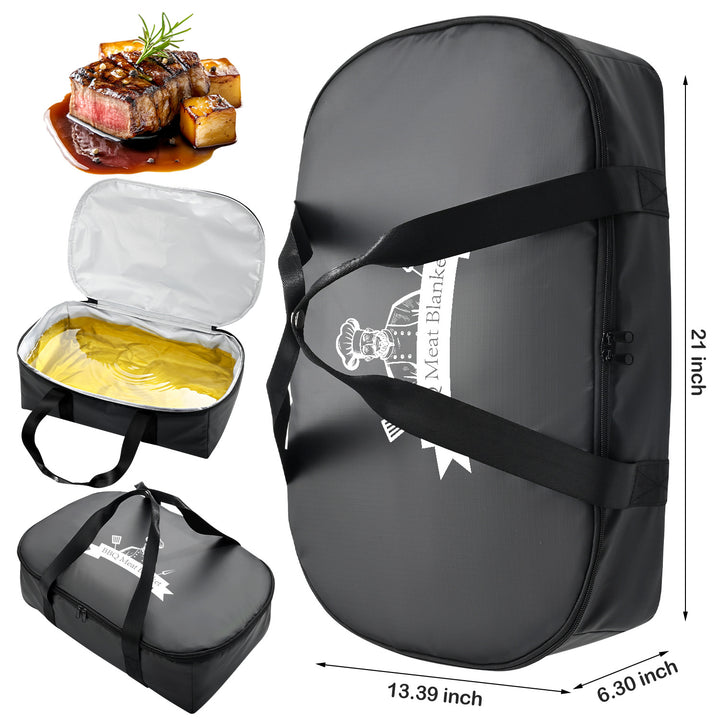 BBQ Meat Resting Blanket with Insulated Design and Carry Handle