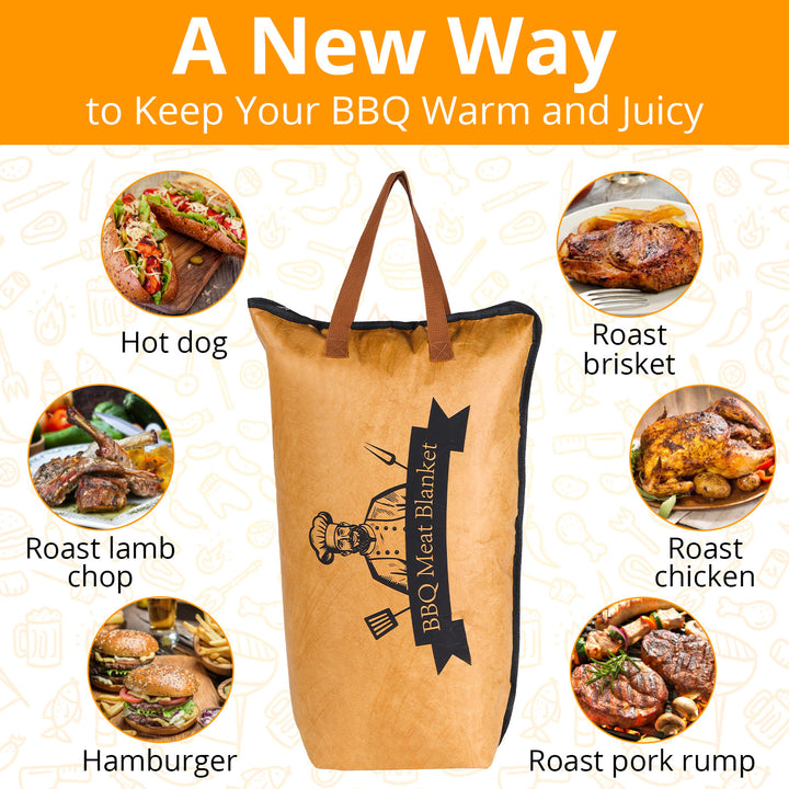BBQ Meat Resting Blanket with Insulated Design and Carry Handle