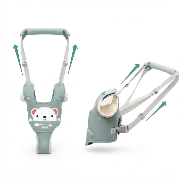 Baby Walking Harness, Adjustable Toddler Walker Assistant Belt with Detachable Crotch Support for 9 to 24 Months