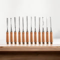 12 Pieces Wood Carving Chisels Set