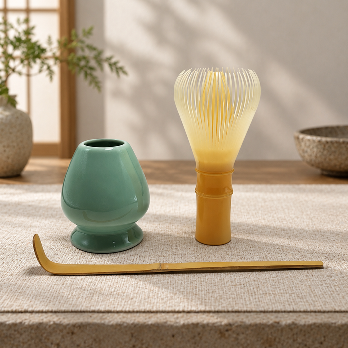 Complete Matcha Tea Set of 3 for Authentic Preparation