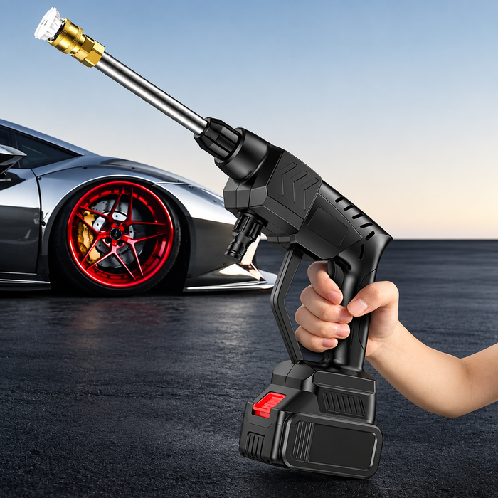 Cordless Pressure Washer 380 PSI with Foam Soap Kettle and Dual 24V Batteries