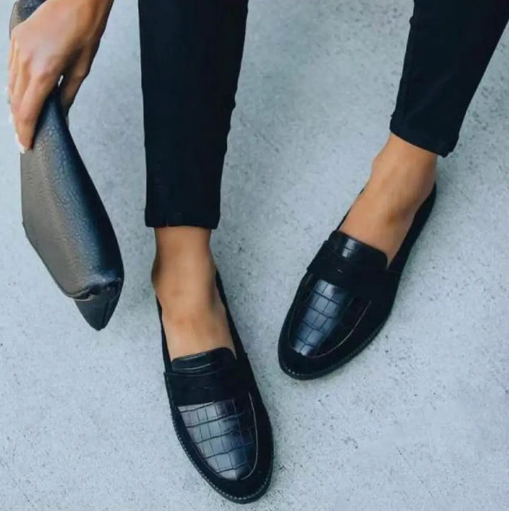 Havenholt Croc-Embossed Loafers with Cushioned Insole