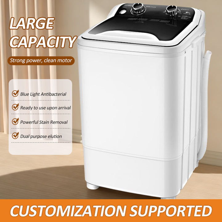 Delete - 13LB Compact Washing Machine with Twin Tub for Wash and Spin Dry