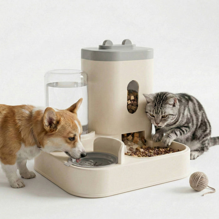 Havenholt Gravity Water Dispenser with Food Bowl