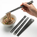 Havenholt Reusable Non-Slip Alloy Chopsticks, 5 Pairs