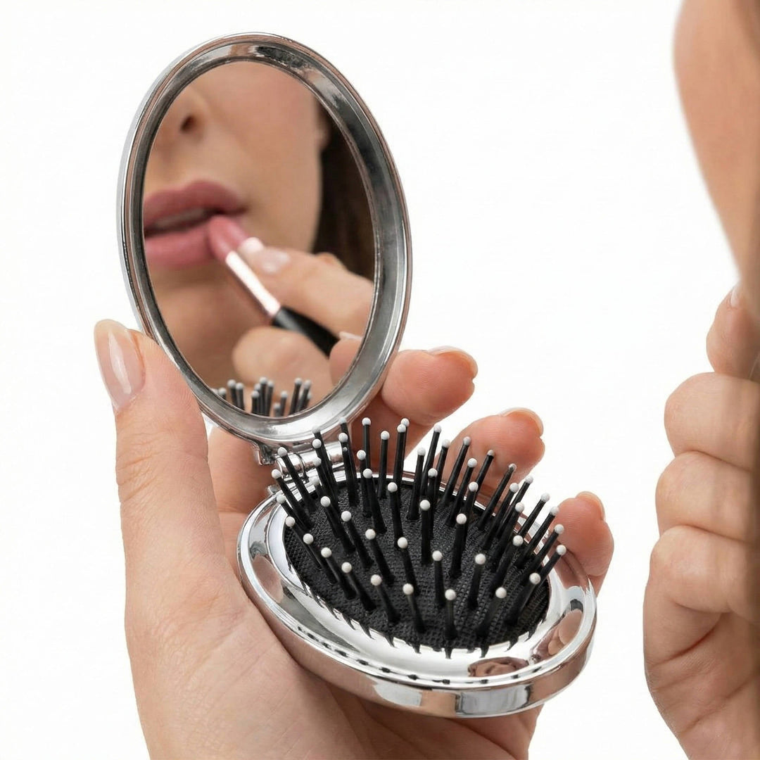 Havenholt Pocket Compact Mirror with Comb