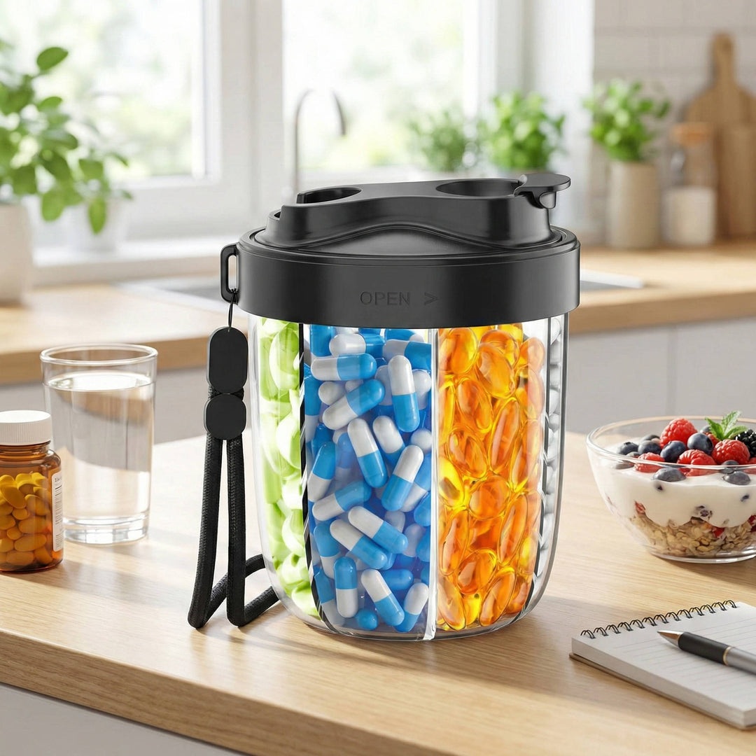 Havenholt Large Pill Organiser with 4 Compartments