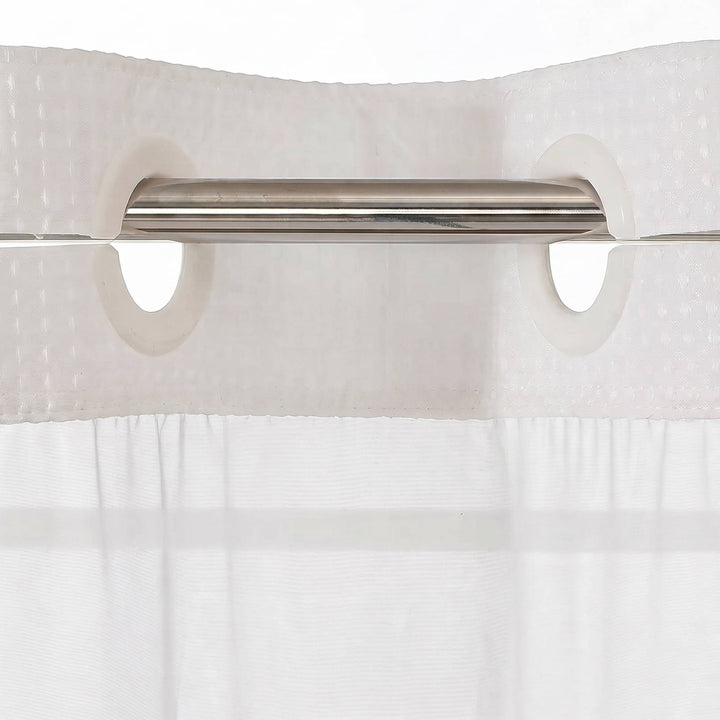 Havenholt No-Hook Shower Curtain with Snap-In Fabric Liner