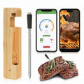 Wireless Meat Thermometer with App Control, Bluetooth 5.2, Long Range, IP68 Waterproof, Probe for BBQ Smoker Grill Oven