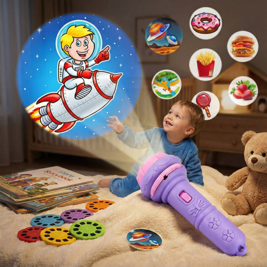 Havenholt Projector Torch Toy with Dinosaur and Animal Slides