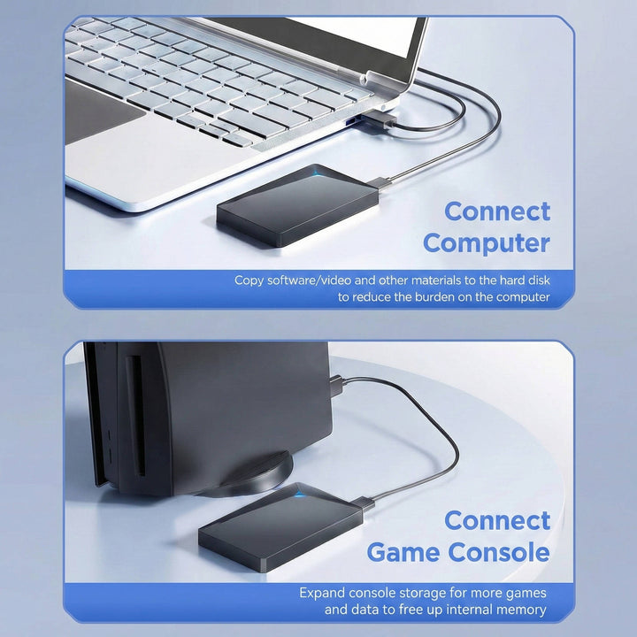 Havenholt 2.5 Inch Portable External Hard Drive USB 3.0