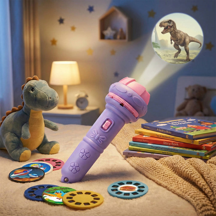 Havenholt Projector Torch Toy with Dinosaur and Animal Slides