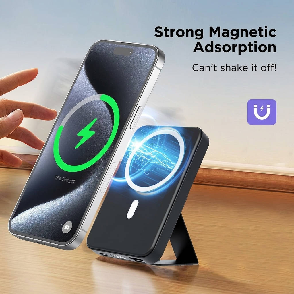 Havenholt 10,000mAh Magnetic Power Bank with Foldable Stand