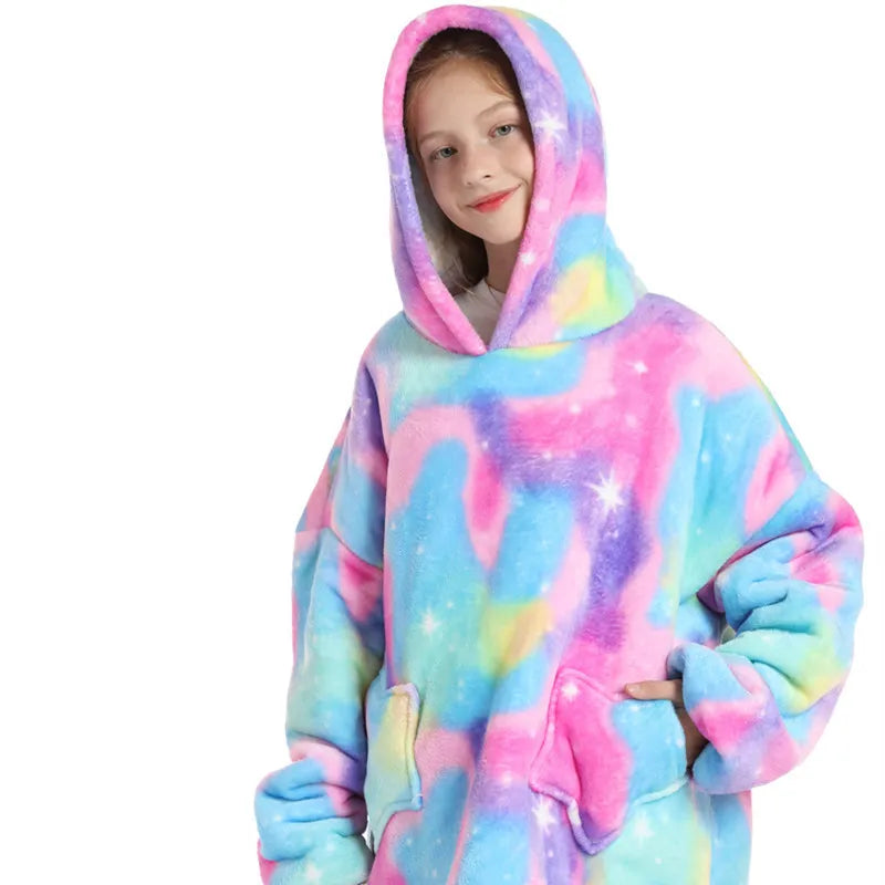 Giant Wearable Blanket Hoodie Oversized and Warm