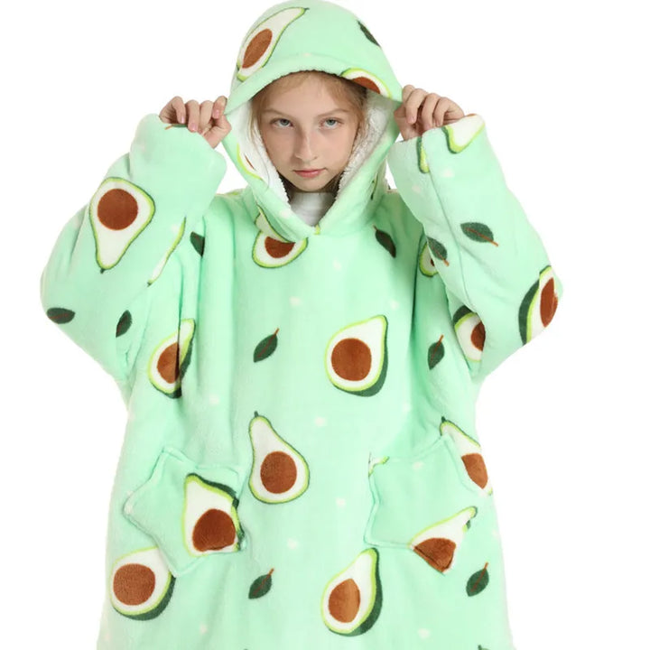 Giant Wearable Blanket Hoodie Oversized and Warm