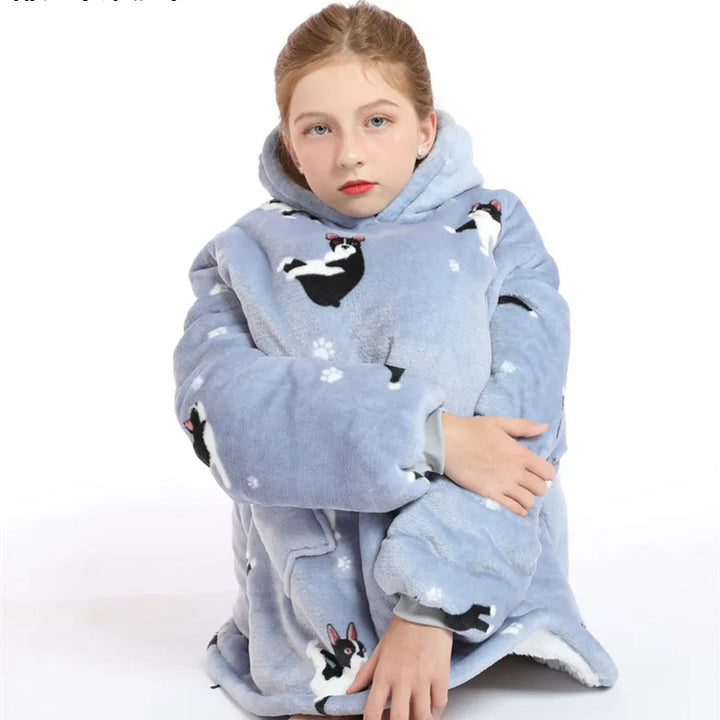 Giant Wearable Blanket Hoodie Oversized and Warm
