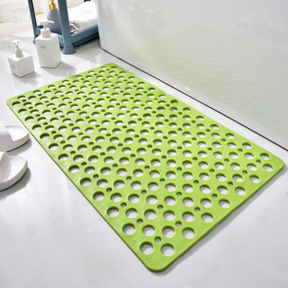 Textured Shower Mat with Bacterial Resistance and Non-Slip Grip
