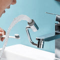 Swivel Faucet Extender with Dual Flow Modes and 1080 Degree Rotation