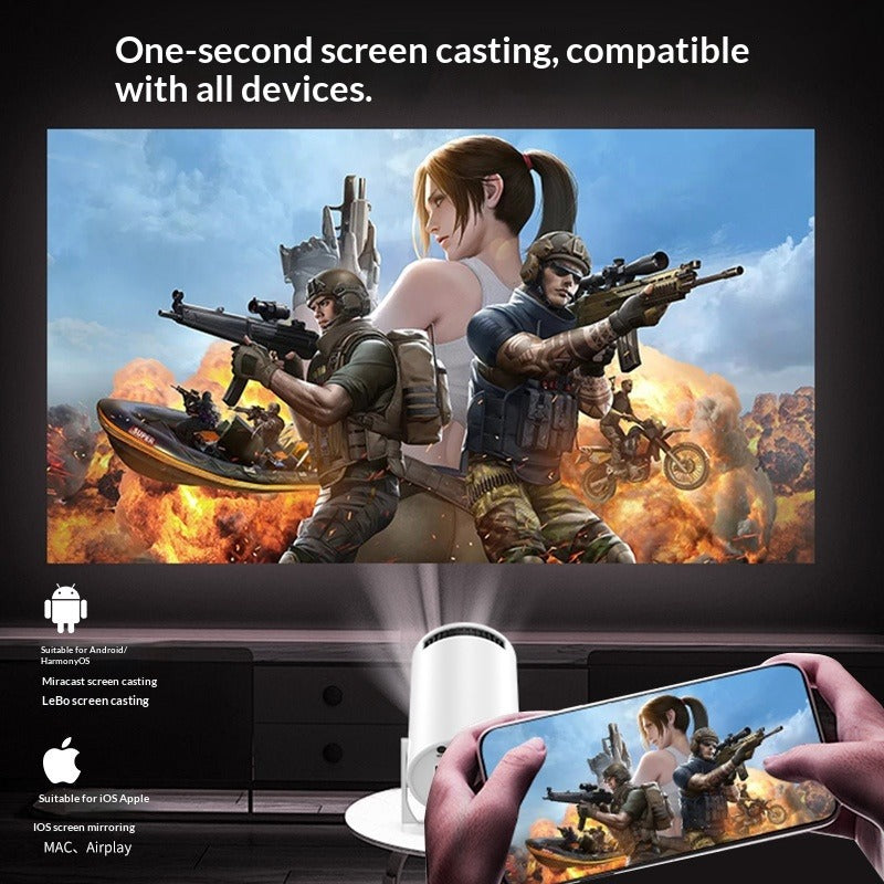 Havenholt Fast-Focus Portable HD Projector