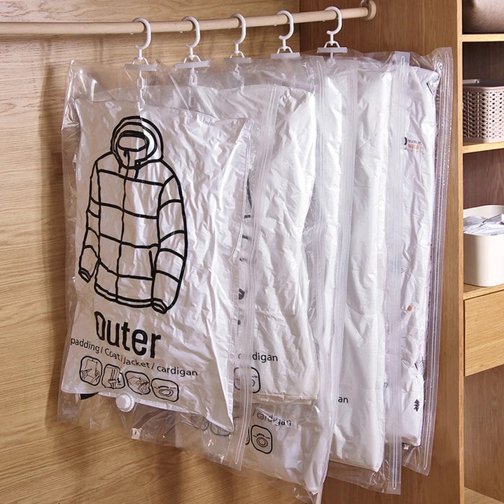 Hanging Vacuum Storage Bags, Set of 4
