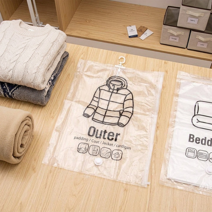 Hanging Vacuum Storage Bags, Set of 4