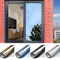 Static Cling Window Film with Mirror Effect and UV Ray Blocking for Daytime Privacy