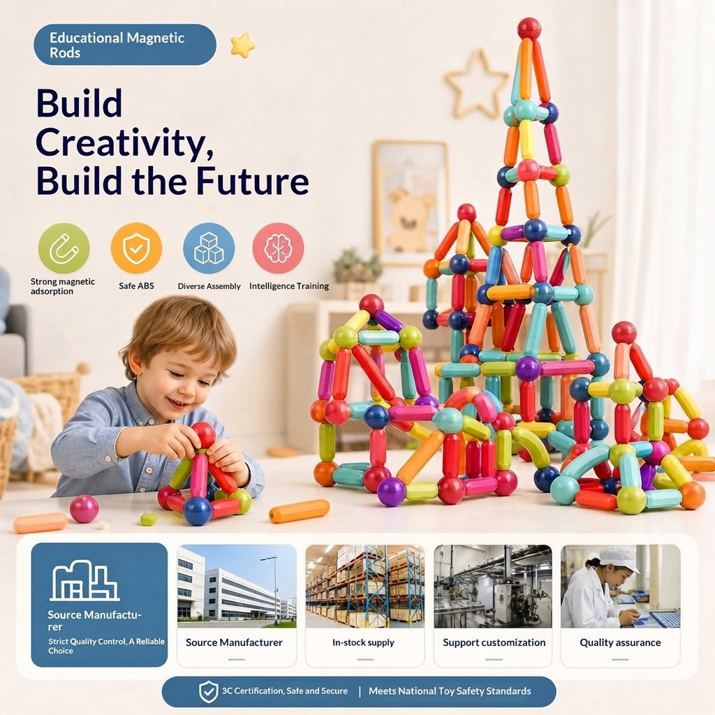 Havenholt Building Set with Magnetic Sticks and Balls