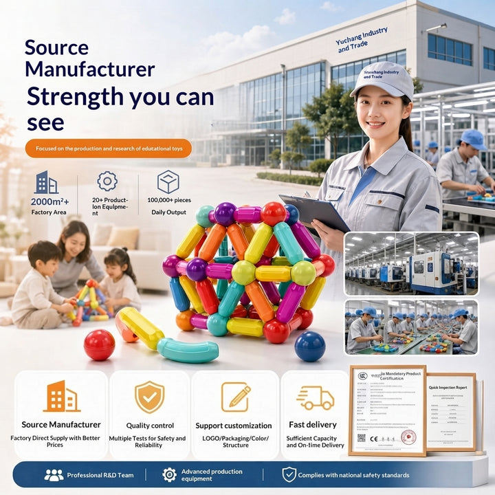 Havenholt Building Set with Magnetic Sticks and Balls