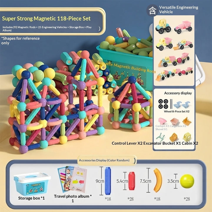 Havenholt Building Set with Magnetic Sticks and Balls