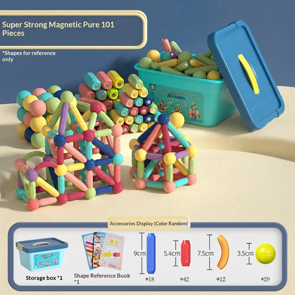 Havenholt Building Set with Magnetic Sticks and Balls