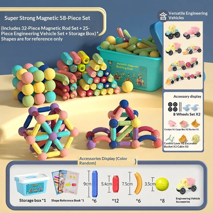 Havenholt Building Set with Magnetic Sticks and Balls
