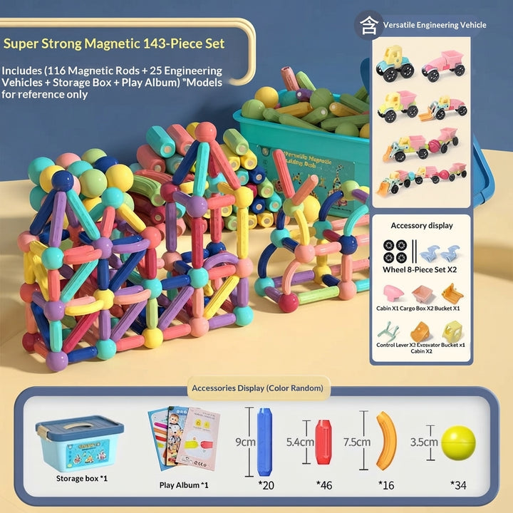 Havenholt Building Set with Magnetic Sticks and Balls