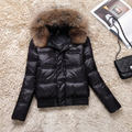 Kids Puffer Jacket with Faux Fur Hood and Ribbed Hem