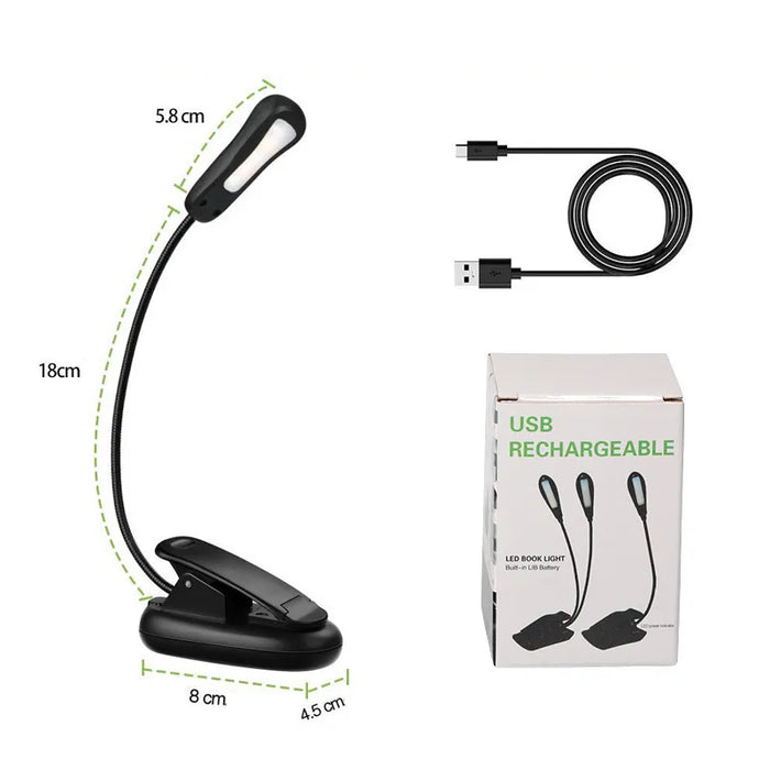 LED Reading Lamp Book Clamp for Eye Protection