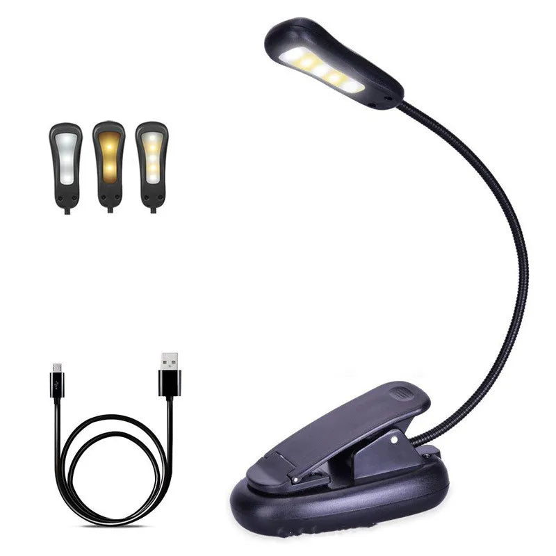 LED Reading Lamp Book Clamp for Eye Protection